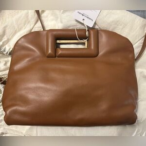 LANCEL PARIS Brown "Cocoon" Broen Leather Handbag